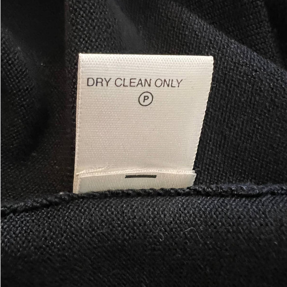 Garfield & Marks Black Silk Blend Sweater with Ruffled Cuffs Size X-Large - Picture 6 of 6